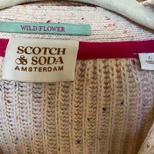 Scotch & Soda Women's Cream Speckled Knit Sweater - Wild Flower